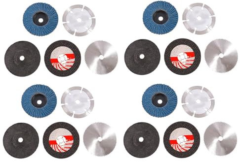 BLASHRD 20Pcs 75mm Cutting Disc for 10mm Bore Angle Grinder Metal Circular Saw Blade Flat Flap Grinding Wheel Sanding Pads Tool