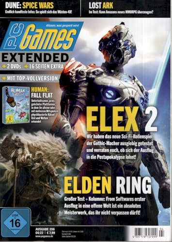 PC Games Extended Magazin Deutschland 2022-04 #356 Elex 2 Elden Ring Human Fall Flat