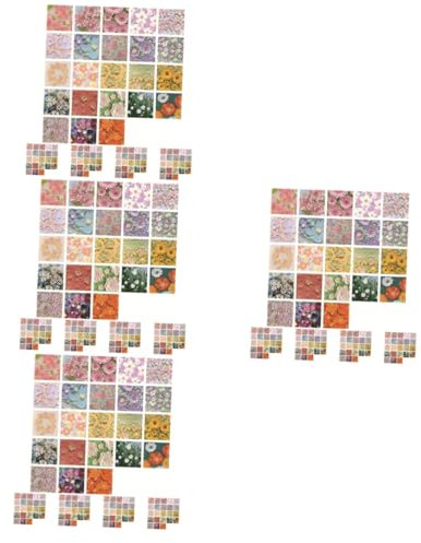 Gadpiparty 20 Sätze Blütenaufkleber DIY Scrapbooking Klebefolien für Notizbücher Handarbeiten Handlettering Kreative Dekoration für Jugendliche und Bastel Enthusiasten