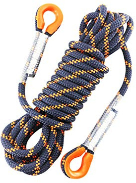 WOTZOV Climbing rope Navy Blue Aerial Work Rope Outdoor Safety Rope Wear-resistant Fire Rope Escape Rope Climbing Rope Climbing Rope Nylon Rope Static Rope,11mm 10M