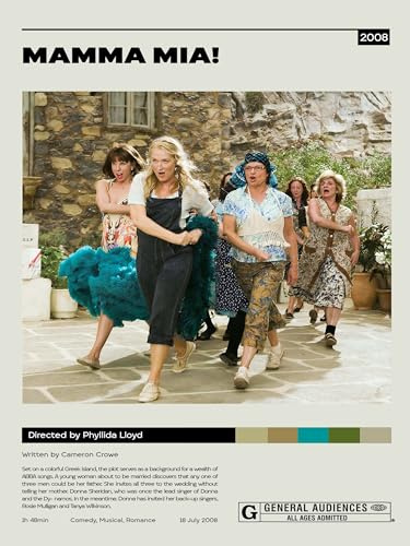 Mamma Mia - Minimalist Poster 30 x 40 cm