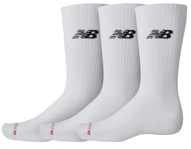 New Balance Everyday Socks Socken 3er Pack (DE/NL/SE/PL, Numerisch, 38, 42, Regular, Regular, white)