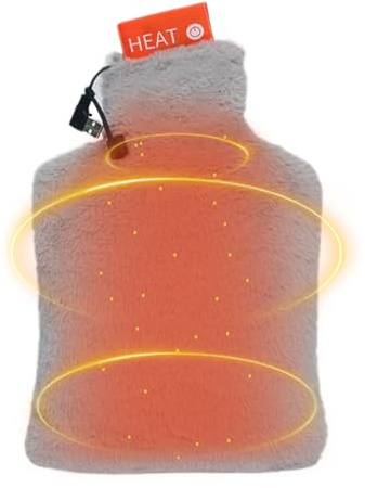 Electric Bottle - Hot Water Heating Bag | 3 Levels Portable USB Rechargeable Supplies for Home, Winter Offices School Travel Hotel Night Holiday, Cervical Neck Animal Period Spine Care