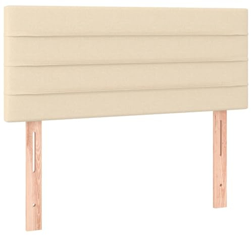 WGYHOME Cream Fabric Headboard, 80x5x78/88cm | Height-adjustable, breathable fabric, sturdy wood legs, excellent support, for 80cm bed