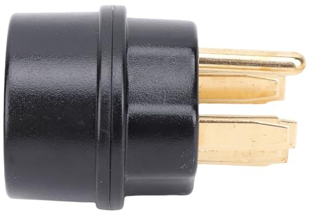Qqmora Adaptateur Secteur 50 A Robuste NEMA 14-50P vers 14-50R pour Camping-car, Générateur, Prise de Courant, Construction en Cuivre et Caoutchouc Durable