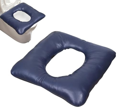 Hochgepolsterte Toilettensitzerhöhung für Senioren Aus wasserdichtem | Gepolsterte Toilettensitzerhöhung für mehr Komfort Für Damen, Herren, Schwangere, ältere Menschen, Zuhause, Bad, W