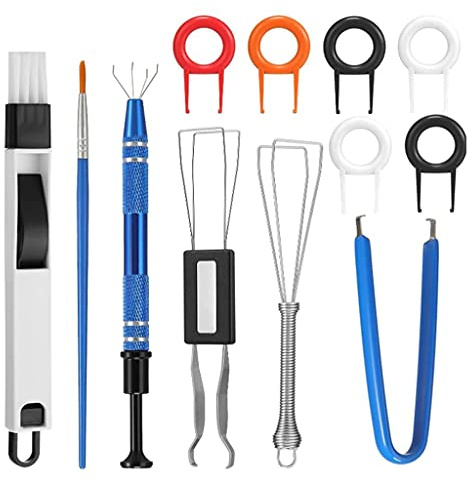 sodeber 12PCS Keyboard Lube Kits with Holder Switch Lubrication Pen Opener for Switches Holder Keyboard