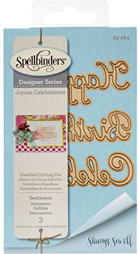 Spellbinders Shapeabilities Sentiments Die, Brown