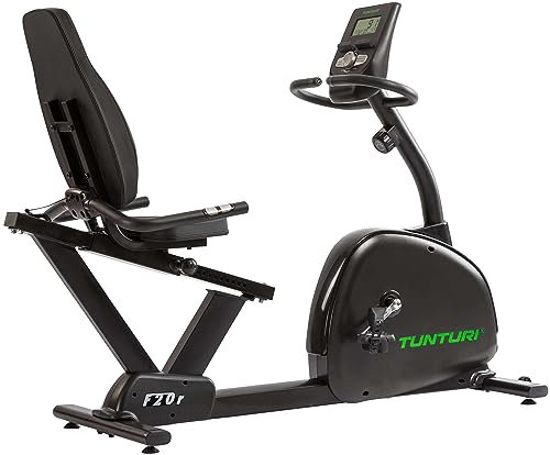 Tunturi Sitzfahrrad, F20R Competence, Hometrainer mit Computer, Sitzrad mit Lehne und Pulssensoren