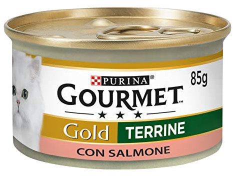 Purina Gourmet Gold Katze mit Lachs, 24 Dosen à 85 g