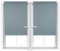 relaxdays 2X Verdunkelungsrollo im Set, Hitzeschutz, Thermo Rollo, Klemmfix, Blickdicht, Seitenzugrollo 70x160, Stoff 66 cm, grau