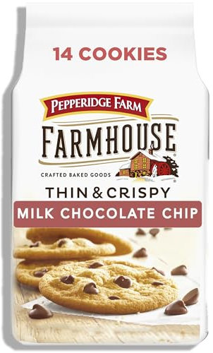 Pepperidge Farm Farmhouse Dünne und knusprige Milchschokoladen-Kekse, 195 ml