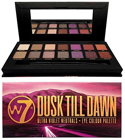 W7 Dusk Till Dawn Ultra Violet Neutrals 14 Colour Eye Shadow Palette