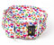 Galguita Amelie Martingale Hundehalsband, Herzen, Mehrfarbig, 4 cm breit, Größe M (30-39 cm Umfang)