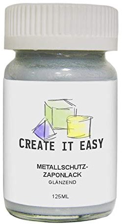 NEU Create It Easy Metallschutzlack / Zaponlack 125ml glänzend (lösungsmittelhaltig)