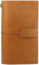 PU Notizbuch Leder, Leder Tagebuch Klassische Vintage-Stil Travelers Notebook für Mann & Frau Nachfüllbar Notizbuch & Travel Tagebuch, 4,72 x 7,87 lnch (Gelb)