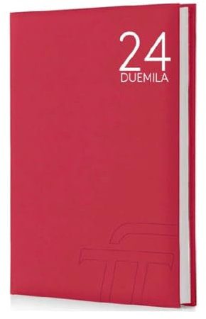 Terminkalender 2021 15 x 21 cm A5 Tageskalender rot Intempo mit festem Block + gratis Hinweisschild