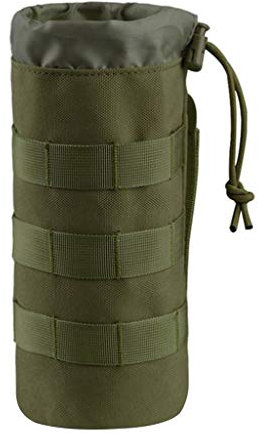 SM SunniMix Portabotellas de Agua, Bolsa de Soporte de Botella de Bebida de Agua Aislada Portátil, Acero Inoxidable, Botellas de Plástico, Estuche de Protección P - Verde