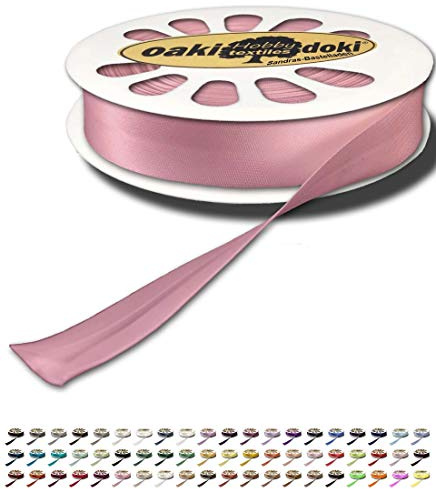 Sandras-Bastelladen Schrägband/Einfassband Satin gefalzt 20m x 20mm 798-Veilchen