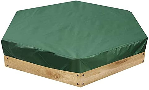 Sandkasten-Abdeckung, Sechseckig Wasserdicht Staubdicht UV Schutz Oxford Gewebeplane Mit Kordelzug, Sonnenschutz Staubschutz Spielzeug Schutz Garten Regen Tag Im Freien