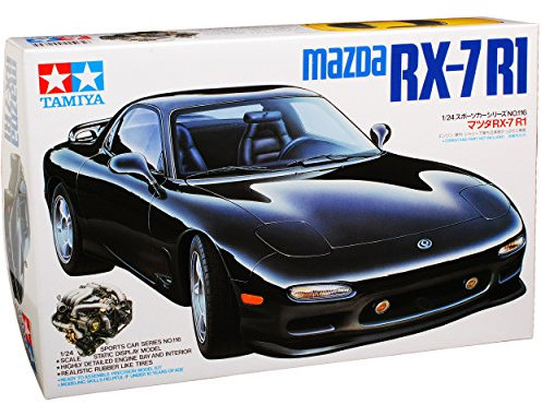 NEW Mazda RX-7 FD3S Coupe Schwarz 3. Generation 1991-2002 24116 Kit Bausatz 1/24 Tamiyia Modell Auto Modell Auto