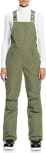 Roxy Women's Ridout Snow Bib with DryFlight Technology (Medium, ERJTP03203, Deep Lichen Green (TPC0))