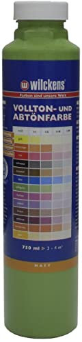 5x0,75 L Wilckens Vollton- und Abtönfarbe 3,75 L Farbwahl, Farbe:Apfelgrün