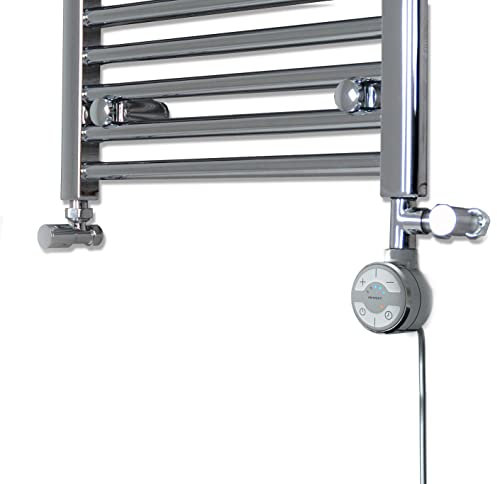 terma MOA Chrome Thermostatic Electric Element for Heated Towel Rail Radiator, Standard and Dual Fuel, ALL WATTS (Full Dual Fuel Kit, 400W)