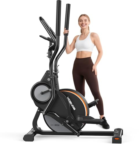 YOSUDA Elliptical Exercise Machine, Compact 3-in-1 (Elliptical + Cardio Climber + Stair Stepper) Elliptical for Home with 45°Incline, 15.5IN Stride, 16 Levels Resistance, Support Kinomap/Fed APP