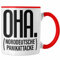 Trendation - OHA Norddeutsche Panikattake Tasse Lustiger Spruch Norddeutschland Humor Geschenk (Rot)