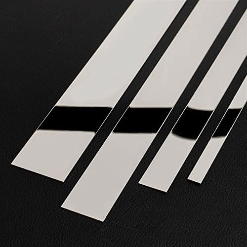 FORVOLWCO 10M Metallisch Spiegelartig Zierleisten Selbstklebend Bordüre Tapete Flexible Zierleisten Sparpaket, Ultra Dünn Kronenformen, Deckenleiste, Schälen und Aufkleben