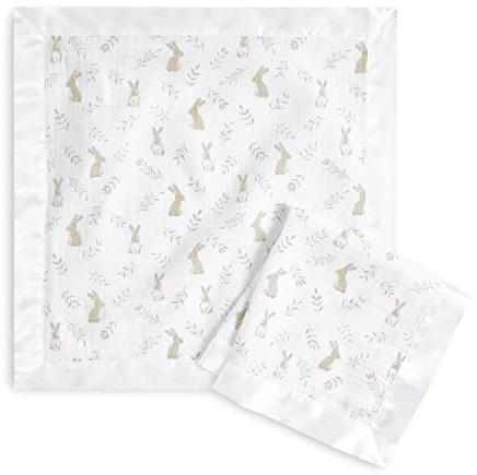 aden + anais™ Essentials Baumwoll-Musselin-Schmusetücher Blushing Bunnies in 2er-Packung