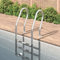 Festnight Poolleiter Edelstahl 3 Steps, Pool Ladder, Swimming Pool Ladder, Edelstahl 304, für eingelassene Schwimmbecken,54 x 38 x 158 cm