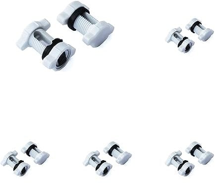 Masidef: Member of the Würth Group Morsetto per caviBlock Fix in nylon bianco 2 pz. (Confezione da 5)