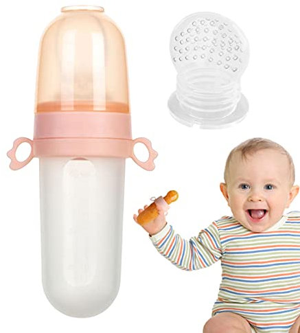 Anloximt Frutas para bebés | Cuchara dispensadora Alimentos para bebés - Juego Leche congelada, alimentador y mordedor Silicona para bebés, autoalimentación Segura, Juguete