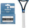Raquex Endure Übergriffband für Schläger – 3er Pack Übergriffband für Schläger, 0.75 mm Dicke – Anti-Rutsch Übergriffband für Tennis-, Badminton-, Squashschläger, Padel (Weiß)