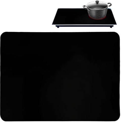 Induction Hob Protector,52 * 78cm Cooktop Scratch Protector,Silicone Induction Hob Cover,Kitchen Mat Protect Cooker Cooktop from Scratches,Multifunctional Silicone Mats