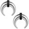 ZS 2 Stück Pincher Tapers Septumringe, 2G 4G 6G 8G 10G 14G 16G Buffalo Horseshoe Stretcher Expander Piercing Zum Dehnen Von Durchbohrten Nasen Ohr Messgeräten (2g, 12mm)