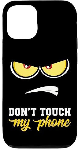 iPhone 12/12 Pro Case Dont Touch My Phone Case Anime Lover Angry Face Gift Case