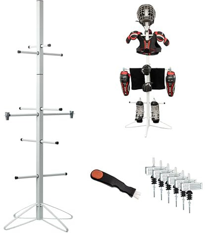Ceaz Hockey-Zubehör Trockengestell für Hockeyausrüstung, weiß
