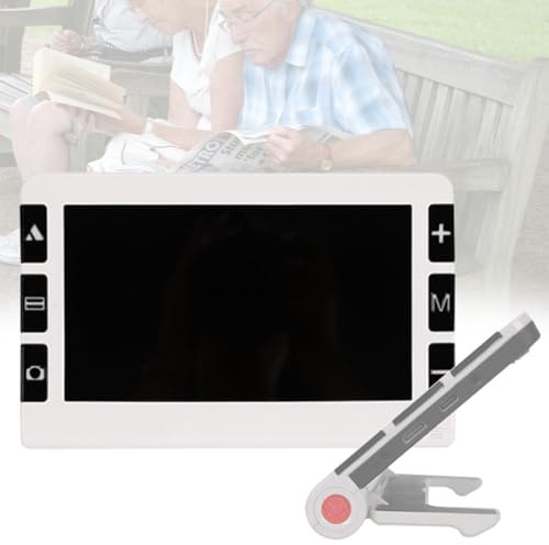 Quixnova Aide à la Lecture électronique de 7,0 Pouces, loupe numérique Portable pour Personnes âgées avec Zoom 2-32x et Mode 19 Couleurs, pour Lire, écrire, visualiser des Cartes, des Livres