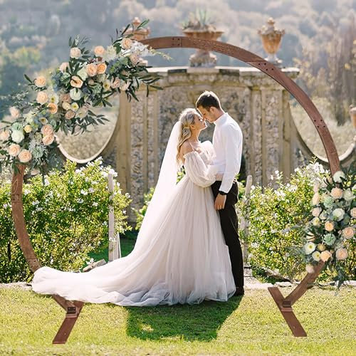 7.8ft Wedding Arbor for Ceremony,wooden wedding arch,garden arch,wood backdrop stand,Ideal for Backyard, Lawn, Patio, Yard, Patio, Wedding Decorations