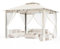Amopatio Garten Pavillon 3.4x3.4 Wasserdicht Stabil Winterfest, Doppeldach Gartenpavillon mit Moskitonetz, Deluxe Patio Gazebo Wetterfest, Partyzelt Gartenlaube Metall für Pool Seite, Terrasse, Beige