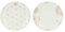 Thun - Set 2 piatti dessert in porcellana, diametro 20.5 cm, collezione Happy Elegance