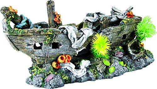 Flamingo Dekoration SCHIFFSWRACK Pflanzen