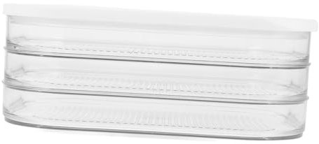 BIUDECO Caja De Almacenamiento De Alimentos Transparente Con Tapa Hermética Para Tocino Y Queso Contenedor Para Refrigerador Recipiente De Conservación Para Mariscos Y Mantequilla