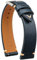 Gomvadr Quick Release Lederarmband, Öl Wachs Leder Uhrenarmbänder, Italienische Kalbsleder Uhrenarmbänder Ersatzband für Männer Frauen 16 18 19 20 21 22mm (18mm, Blau/Silberne Schnalle)