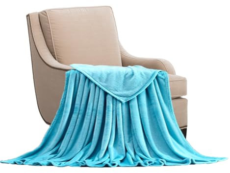 STGAO Kuscheldecke Flauschig 180 x 220 cm Weiche Warme Gemütlicher Warm Wohndecke Flauschige Weiche für Bett Und Couch, Himmelblau