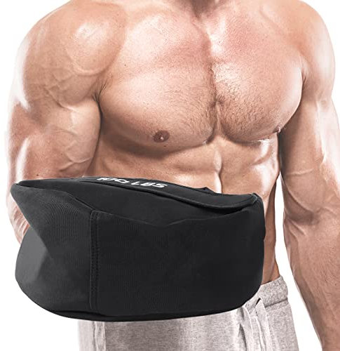 Tyvotrend Fitness Sandsäcke, Heavy Workout Sandsäcke, Gewichtsregulierbar Trainingssandsack mit Reissverschluss und Griff, für Fitnesstraining, Tragfähigkeit von 30-45kg, Schwarz