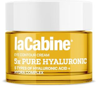 laCabine augenkontur 5x pure hyaluronic – tiefe hydratisierung und faltenauffüllung | mit 5 arten von hyaluronsäure | ophthalmologisch getestet | ohne parfum.